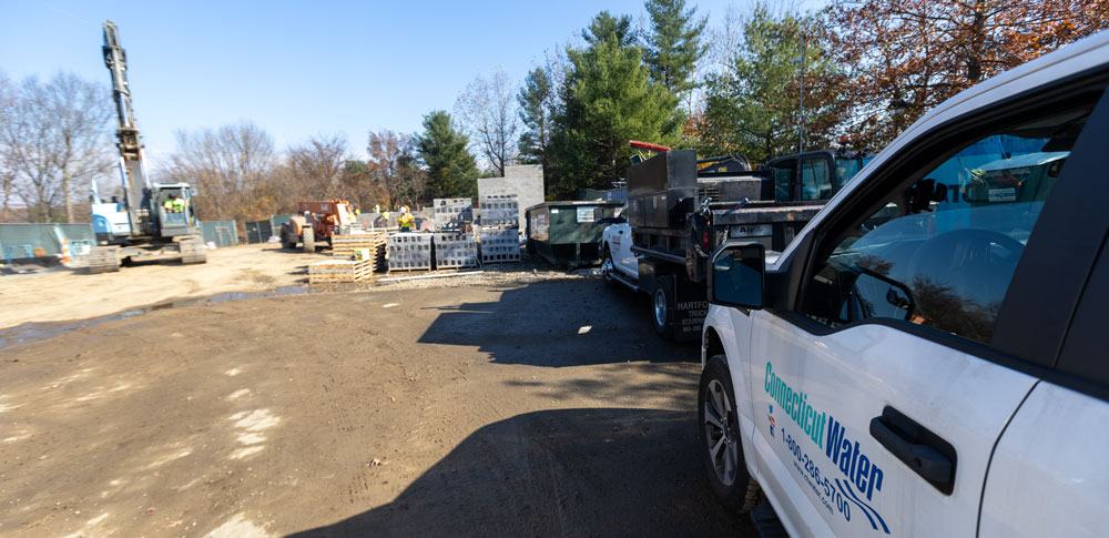 Construction at the new Heritage Village Drinking Water Treatment Facility.