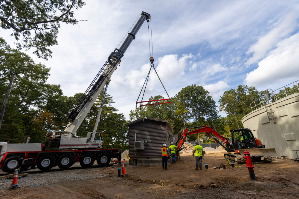 Pump station delivery in Avon