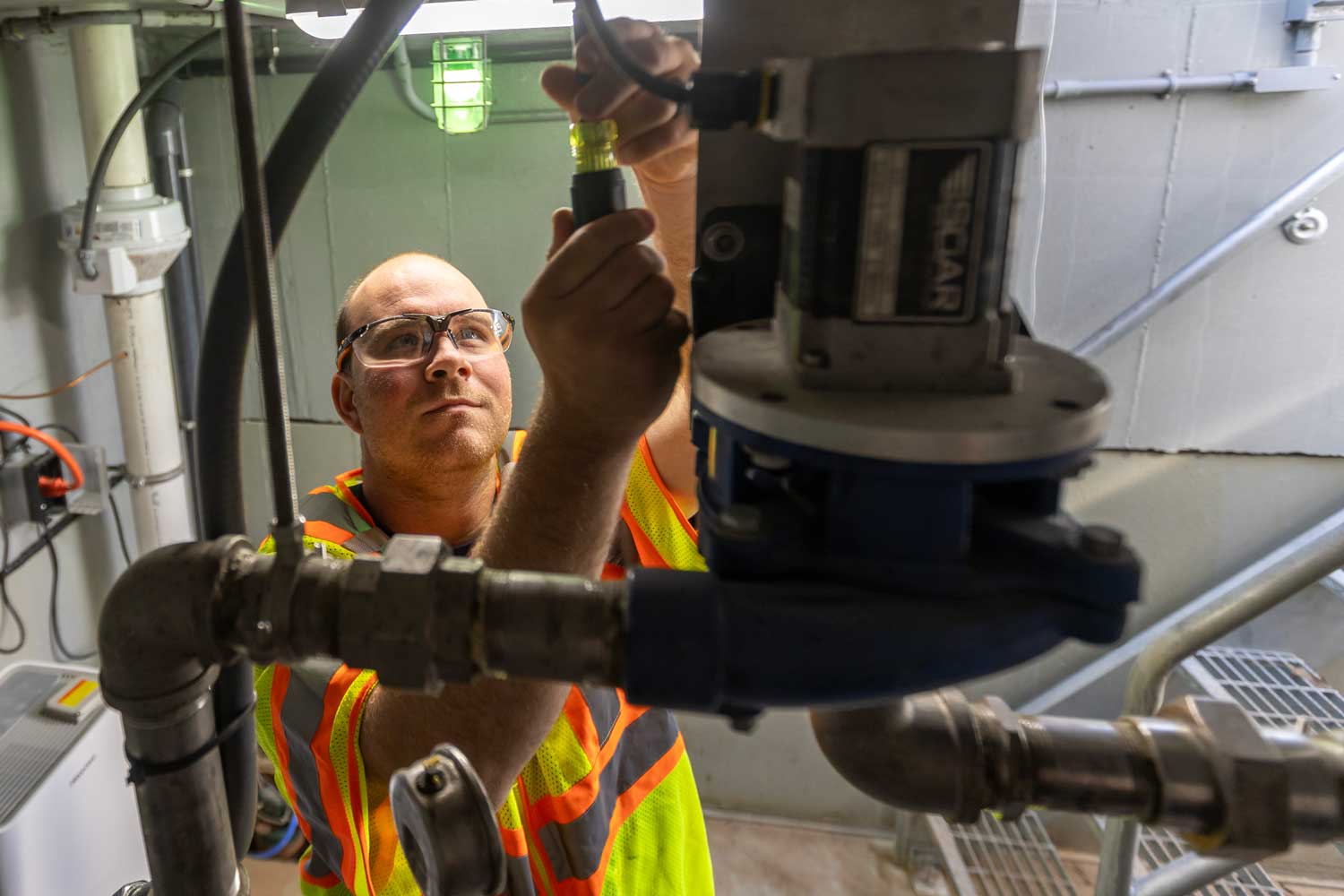 A hydro turbine in South Windsor
