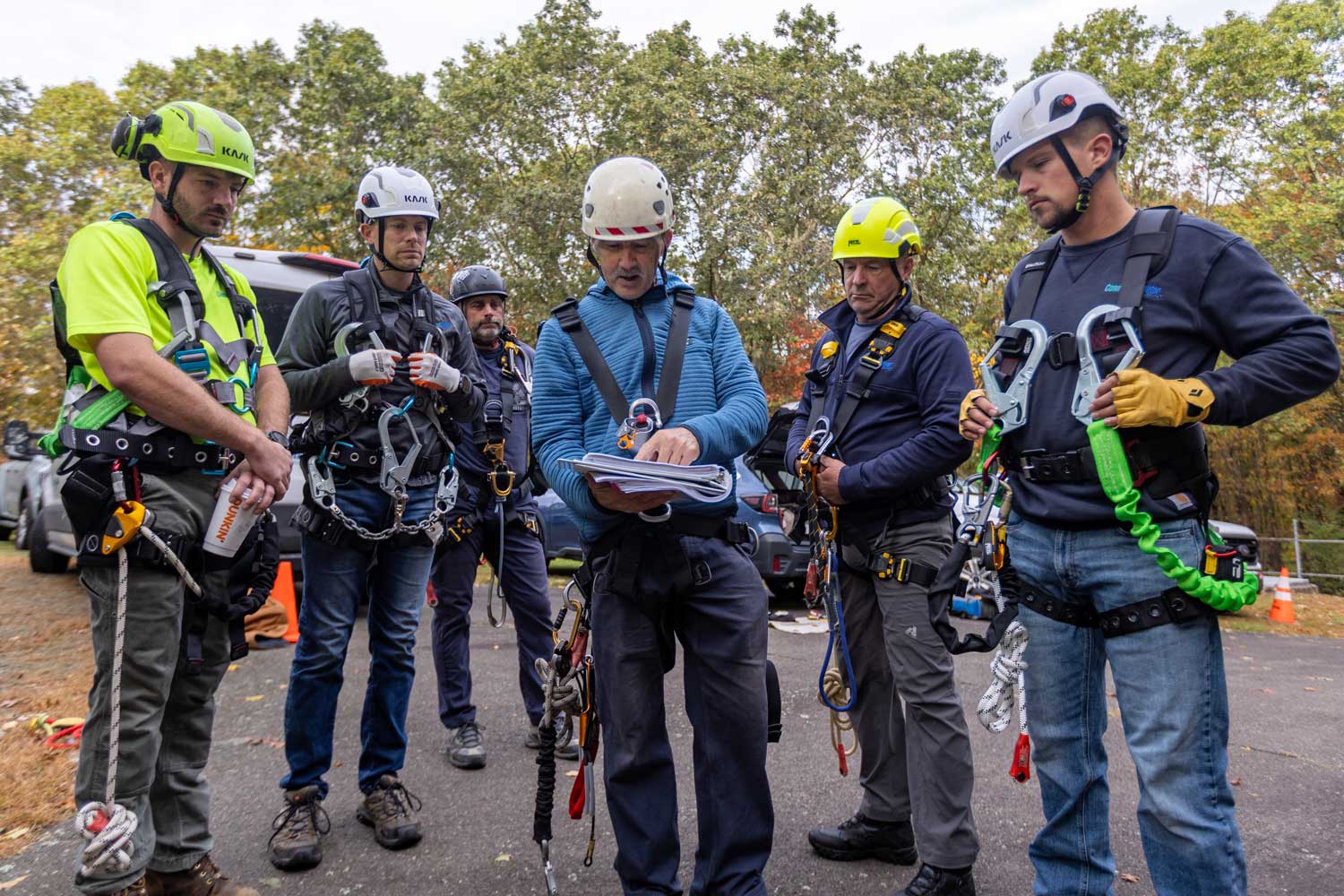 Connecticut Water team conduct water tower safety training