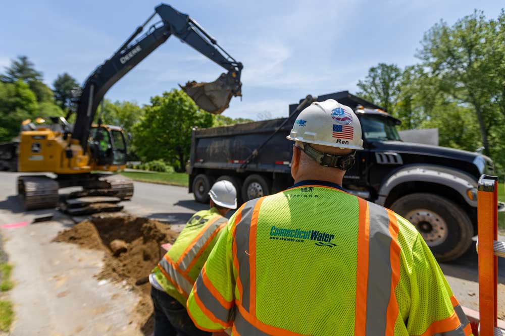 Water main replacement project in Prospect